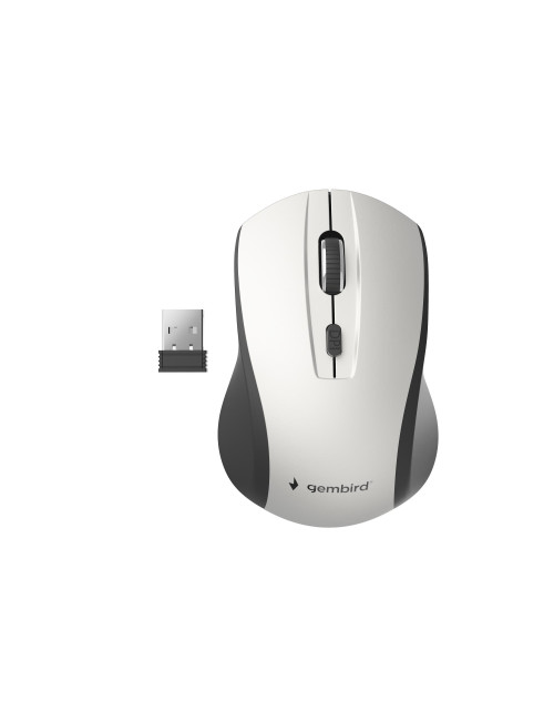 MOUSE USB OPTICAL WRL BLACK/SILVER MUSW-4B-02-BS GEMBIRD