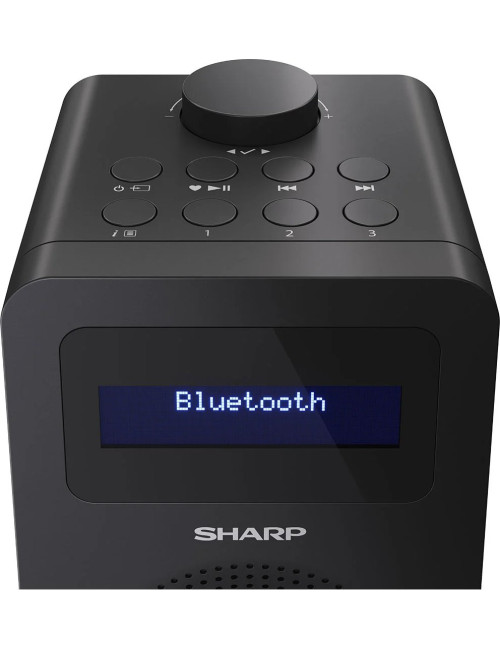 Sharp DR-430(BK) Digital Radio, FM/DAB/DAB+, Bluetooth 5.0, Midnight Black | Sharp | Digital Radio | DR-430(BK) | Bluetooth | Mi