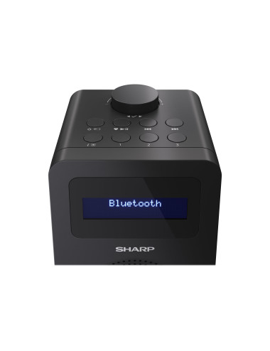 Sharp DR-430(BK) Digital Radio, FM/DAB/DAB+, Bluetooth 5.0, Midnight Black | Sharp | Digital Radio | DR-430(BK) | Bluetooth | Mi