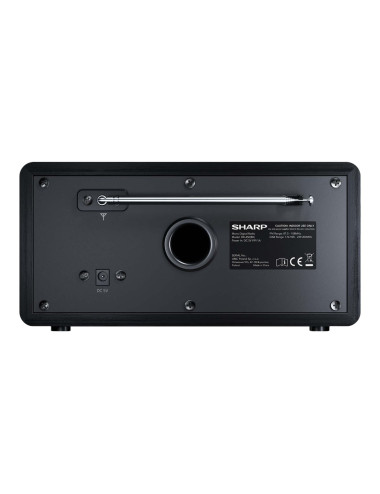 Sharp DR-450(BK) Digital Radio, FM/DAB/DAB+, Bluetooth 4.2, Alarm function, Midnight Black | Sharp | Digital Radio | DR-450(BK) 