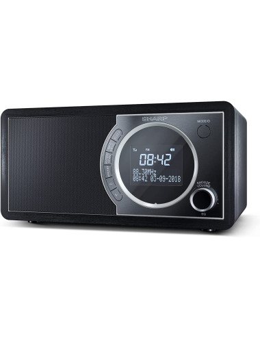 Sharp DR-450(BK) Digital Radio, FM/DAB/DAB+, Bluetooth 4.2, Alarm function, Midnight Black | Sharp | Digital Radio | DR-450(BK) 