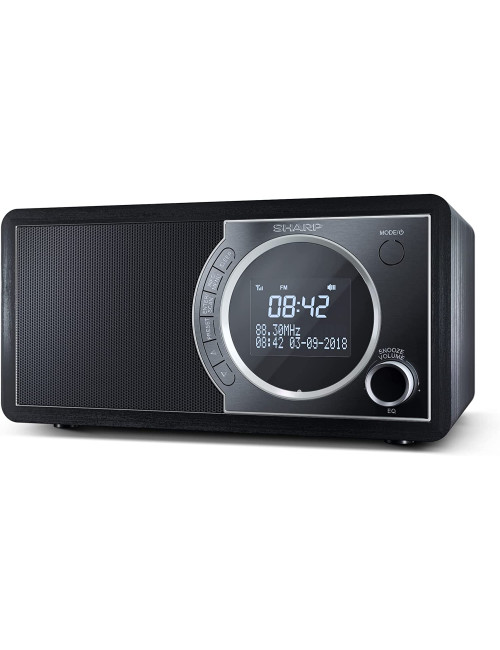 Sharp DR-450(BK) Digital Radio, FM/DAB/DAB+, Bluetooth 4.2, Alarm function, Midnight Black | Sharp | Digital Radio | DR-450(BK) 