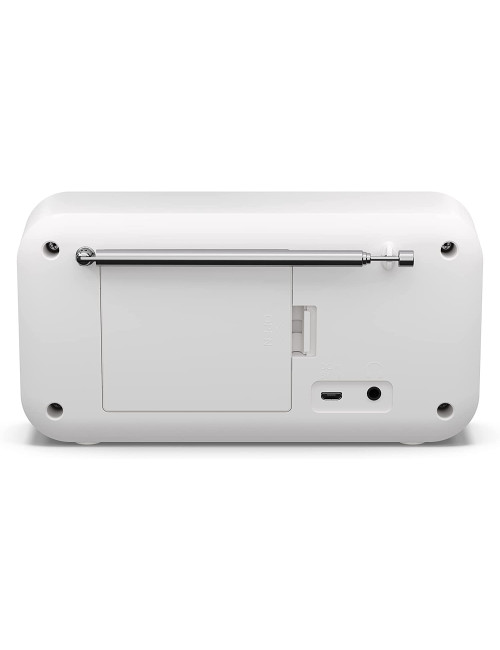 Sharp DR-P420(WH) Tokyo Portable Digital Radio, FM/DAB/DAB+, Bluetooth 5.0, USB or Battery Powered, Snowy White | Sharp | Tokyo 