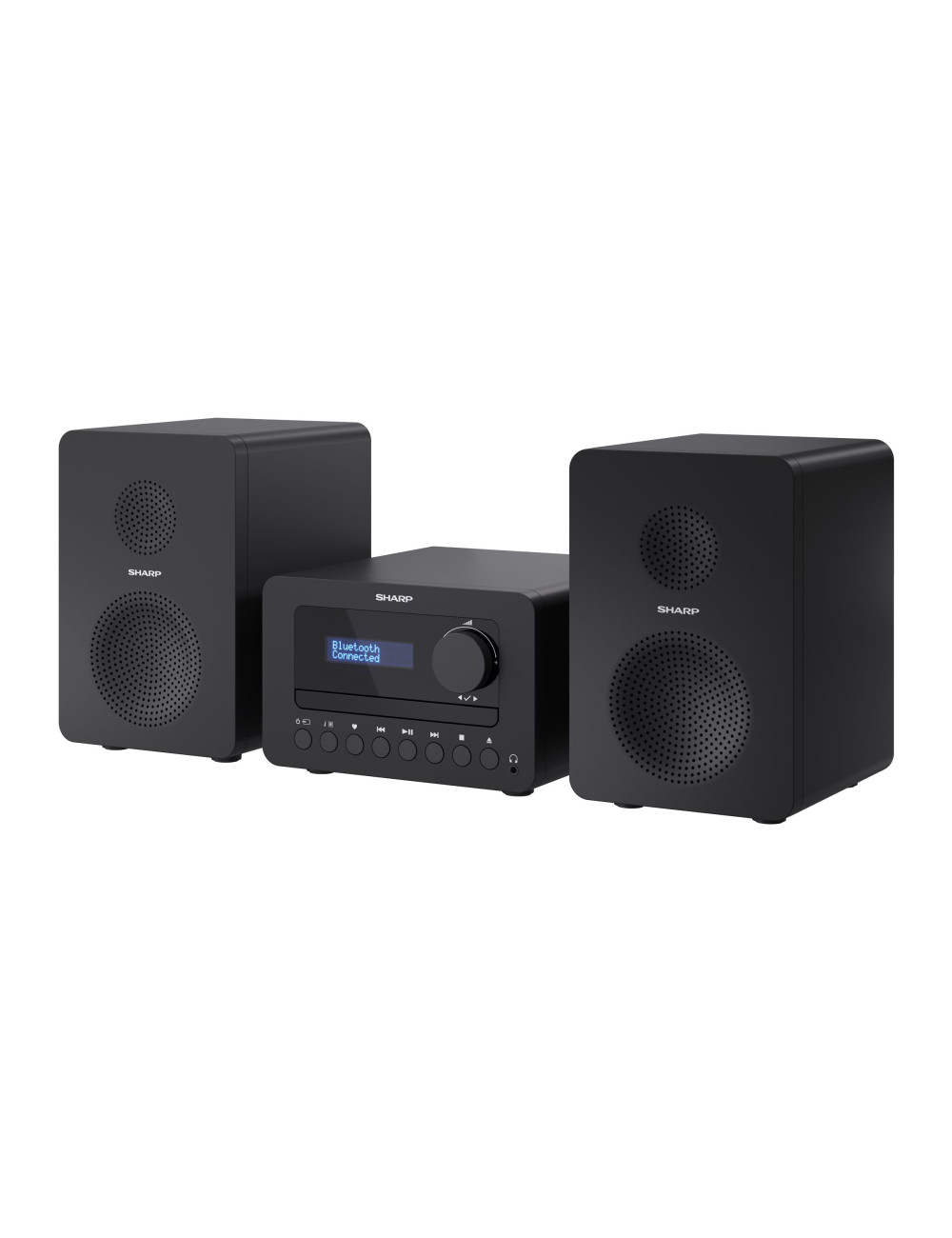 Sharp XL-B520D(BK) Tokyo Hi-Fi Micro System 2.0, FM/DAB/DAB+/USB, CD, Bluetooth 5.0, Aux-in, Black | Sharp | Tokyo Hi-Fi Micro S