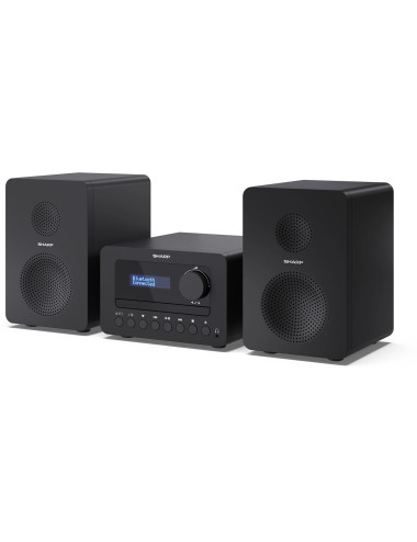 Sharp XL-B520D(BK) Tokyo Hi-Fi Micro System 2.0, FM/DAB/DAB+/USB, CD, Bluetooth 5.0, Aux-in, Black | Sharp | Tokyo Hi-Fi Micro S
