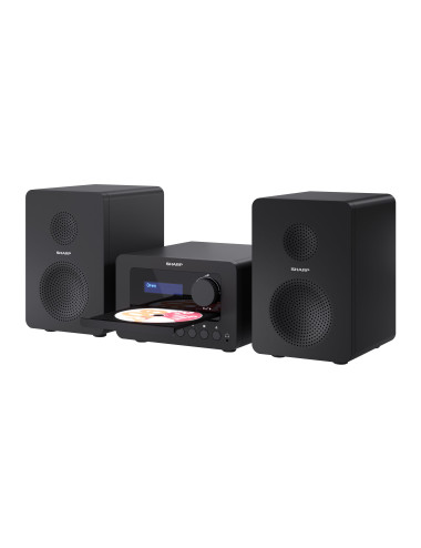 Sharp XL-B520D(BK) Tokyo Hi-Fi Micro System 2.0, FM/DAB/DAB+/USB, CD, Bluetooth 5.0, Aux-in, Black | Sharp | Tokyo Hi-Fi Micro S