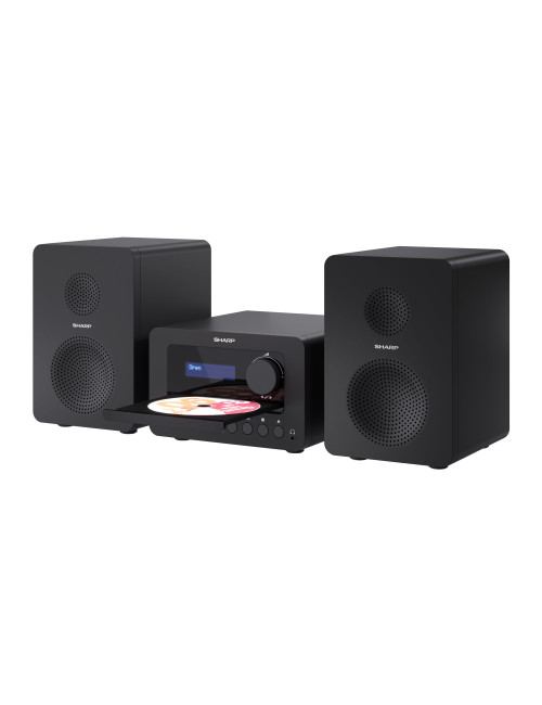 Sharp XL-B520D(BK) Tokyo Hi-Fi Micro System 2.0, FM/DAB/DAB+/USB, CD, Bluetooth 5.0, Aux-in, Black | Sharp | Tokyo Hi-Fi Micro S