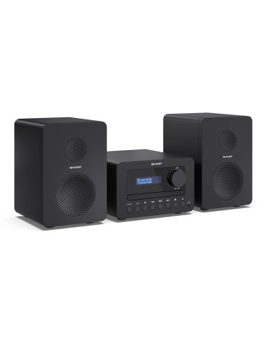 Sharp XL-B520D(BK) Tokyo Hi-Fi Micro System 2.0, FM/DAB/DAB+/USB, CD, Bluetooth 5.0, Aux-in, Black | Sharp | Tokyo Hi-Fi Micro S