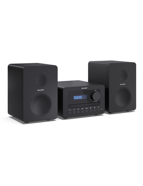 Sharp XL-B520D(BK) Tokyo Hi-Fi Micro System 2.0, FM/DAB/DAB+/USB, CD, Bluetooth 5.0, Aux-in, Black | Sharp | Tokyo Hi-Fi Micro S