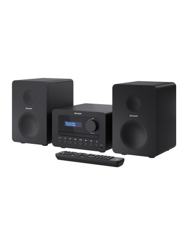 Sharp XL-B520D(BK) Tokyo Hi-Fi Micro System 2.0, FM/DAB/DAB+/USB, CD, Bluetooth 5.0, Aux-in, Black | Sharp | Tokyo Hi-Fi Micro S