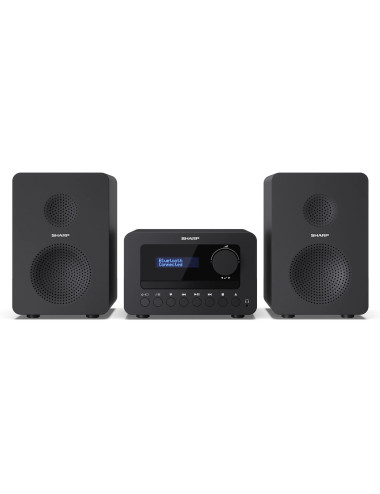 Sharp XL-B520D(BK) Tokyo Hi-Fi Micro System 2.0, FM/DAB/DAB+/USB, CD, Bluetooth 5.0, Aux-in, Black | Sharp | Tokyo Hi-Fi Micro S