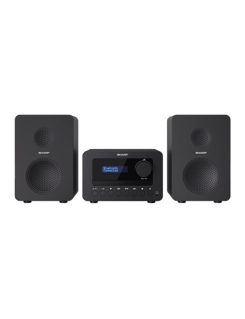 Sharp XL-B520D(BK) Tokyo Hi-Fi Micro System 2.0, FM/DAB/DAB+/USB, CD, Bluetooth 5.0, Aux-in, Black | Sharp | Tokyo Hi-Fi Micro S