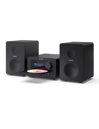 Sharp XL-B520D(BK) Tokyo Hi-Fi Micro System 2.0, FM/DAB/DAB+/USB, CD, Bluetooth 5.0, Aux-in, Black | Sharp | Tokyo Hi-Fi Micro S