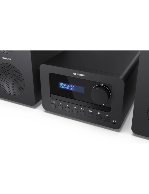 Sharp XL-B520D(BK) Tokyo Hi-Fi Micro System 2.0, FM/DAB/DAB+/USB, CD, Bluetooth 5.0, Aux-in, Black | Sharp | Tokyo Hi-Fi Micro S