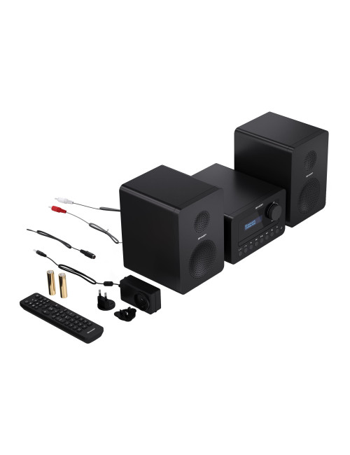 Sharp XL-B520D(BK) Tokyo Hi-Fi Micro System 2.0, FM/DAB/DAB+/USB, CD, Bluetooth 5.0, Aux-in, Black | Sharp | Tokyo Hi-Fi Micro S