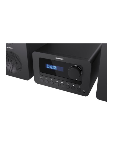 Sharp XL-B520D(BK) Tokyo Hi-Fi Micro System 2.0, FM/DAB/DAB+/USB, CD, Bluetooth 5.0, Aux-in, Black | Sharp | Tokyo Hi-Fi Micro S