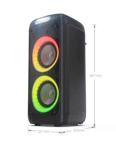 Sharp PS-949 Party Speaker with Built-in Battery | Sharp | Party Speaker | PS-949 XParty Street Beat | 132 W | Waterproof | Blue