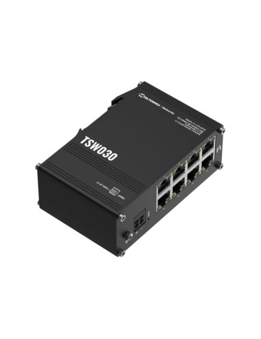 Teltonika Switch | TSW030 | Unmanaged | DIN rail mountable | 10/100 Mbps (RJ-45) ports quantity 8 | Power supply type 2-pin indu