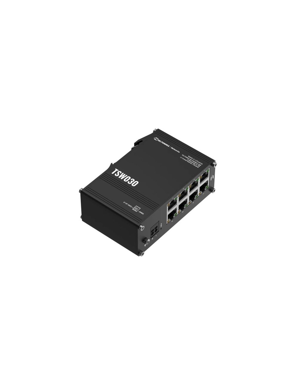 Teltonika Switch | TSW030 | Unmanaged | DIN rail mountable | 10/100 Mbps (RJ-45) ports quantity 8 | Power supply type 2-pin indu
