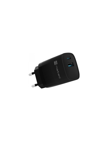 NATEC Charger Ribera GaN USB-A+USB-C 30W