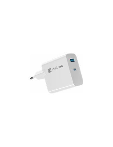 NATEC Charger Ribera GaN USB-A+USB-C 65W