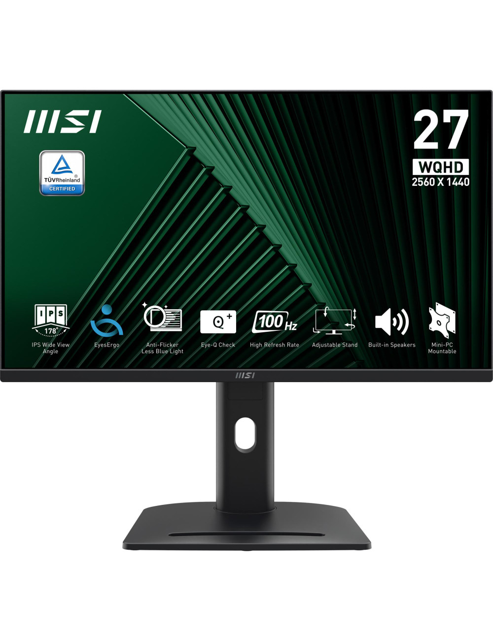 LCD Monitor|MSI|PRO MP275QPG|27"|Business|Panel IPS|2560x1440|16:9|100 Hz|1 ms|Speakers|PROMP275QPG