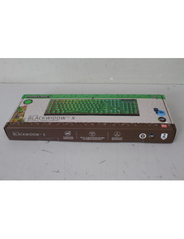 SALE OUT. Razer BlackWidow V4 X (Green Switch) - Minecraft Ed. - US Layout | Razer BlackWidow V4 X | Gaming keyboard | Wired | U