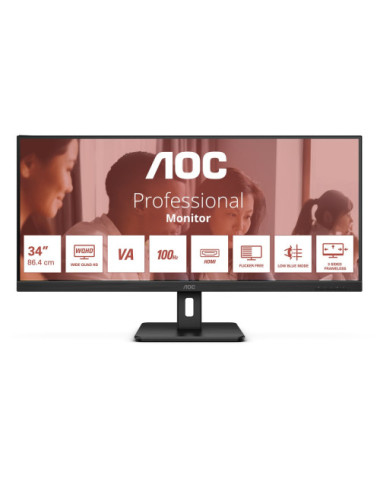 AOC U34E2M computer monitor...