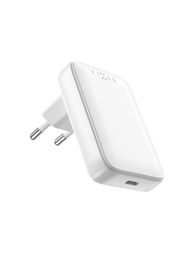 FIXED Slim USB-C Travel Charger, GaN, PD support, 30W, White | Fixed