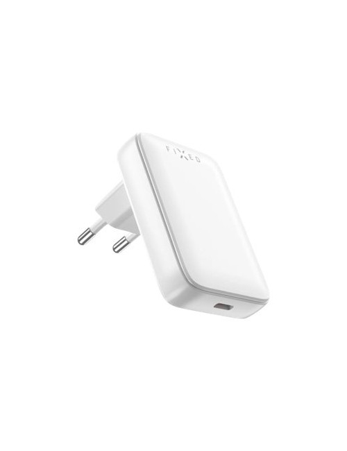FIXED Slim USB-C Travel Charger, GaN, PD support, 30W, White | Fixed