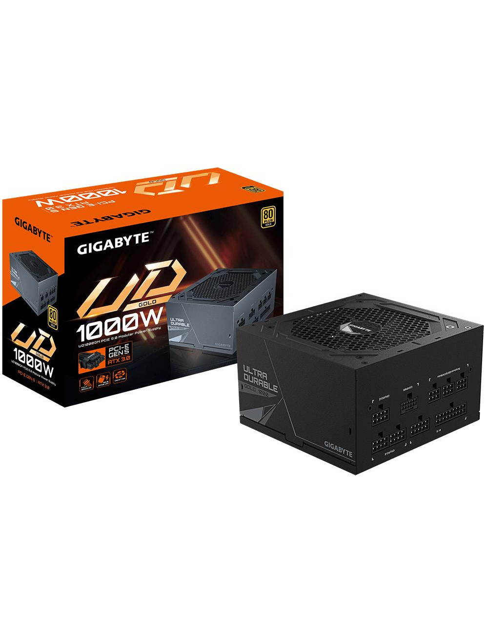 Power Supply|GIGABYTE|GP-UD1000GM|ATX 3.1|1000 Watts|Efficiency 80 PLUS GOLD|PFC Active|GP-UD1000GMPG5V2