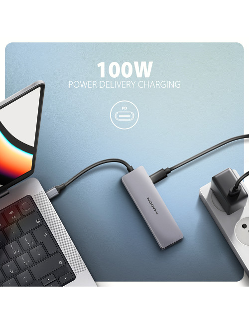 AXAGON USB-C 5Gbps 5in1 Hub | HMC-5H60