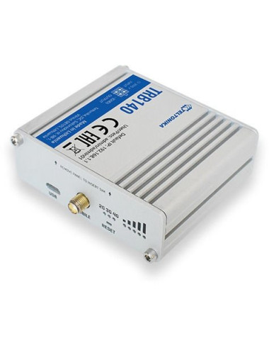 LTE Router | TRB140 | No Wi-Fi | 10/100/1000 Mbit/s | Ethernet LAN (RJ-45) ports 1 | Mesh Support No | MU-MiMO No | 2G/3G/4G | A