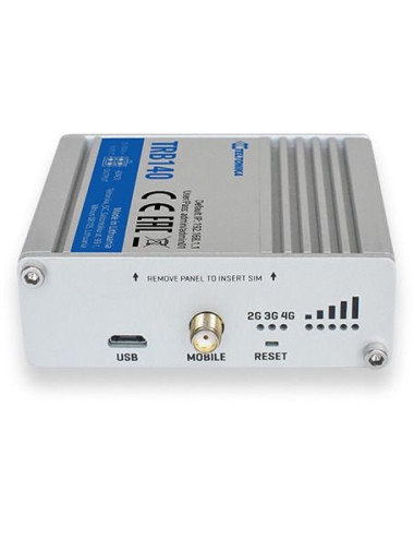 LTE Router | TRB140 | No Wi-Fi | 10/100/1000 Mbit/s | Ethernet LAN (RJ-45) ports 1 | Mesh Support No | MU-MiMO No | 2G/3G/4G | A