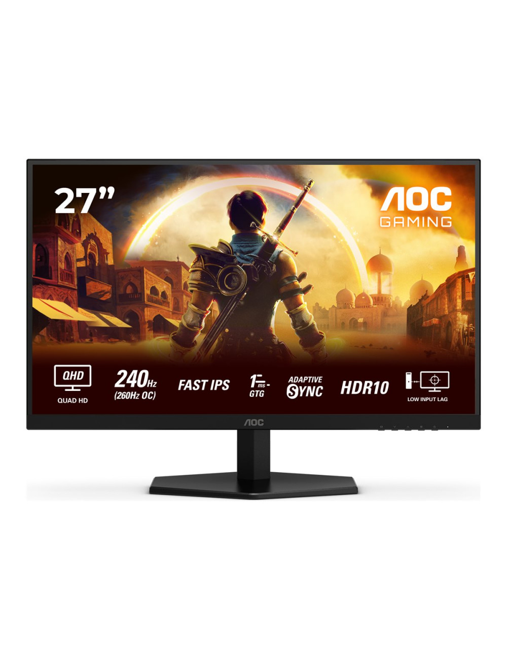 AOC Q27G42ZE | 27 " | IPS | QHD | 16:9 | 260 Hz | 1 ms | 2560 x 1440 pixels | 300 cd/m | HDMI ports quantity 1 | Black