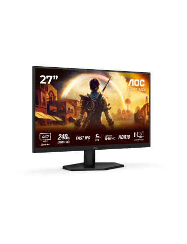 AOC Q27G42ZE | 27 " | IPS | QHD | 16:9 | 260 Hz | 1 ms | 2560 x 1440 pixels | 300 cd/m | HDMI ports quantity 1 | Black