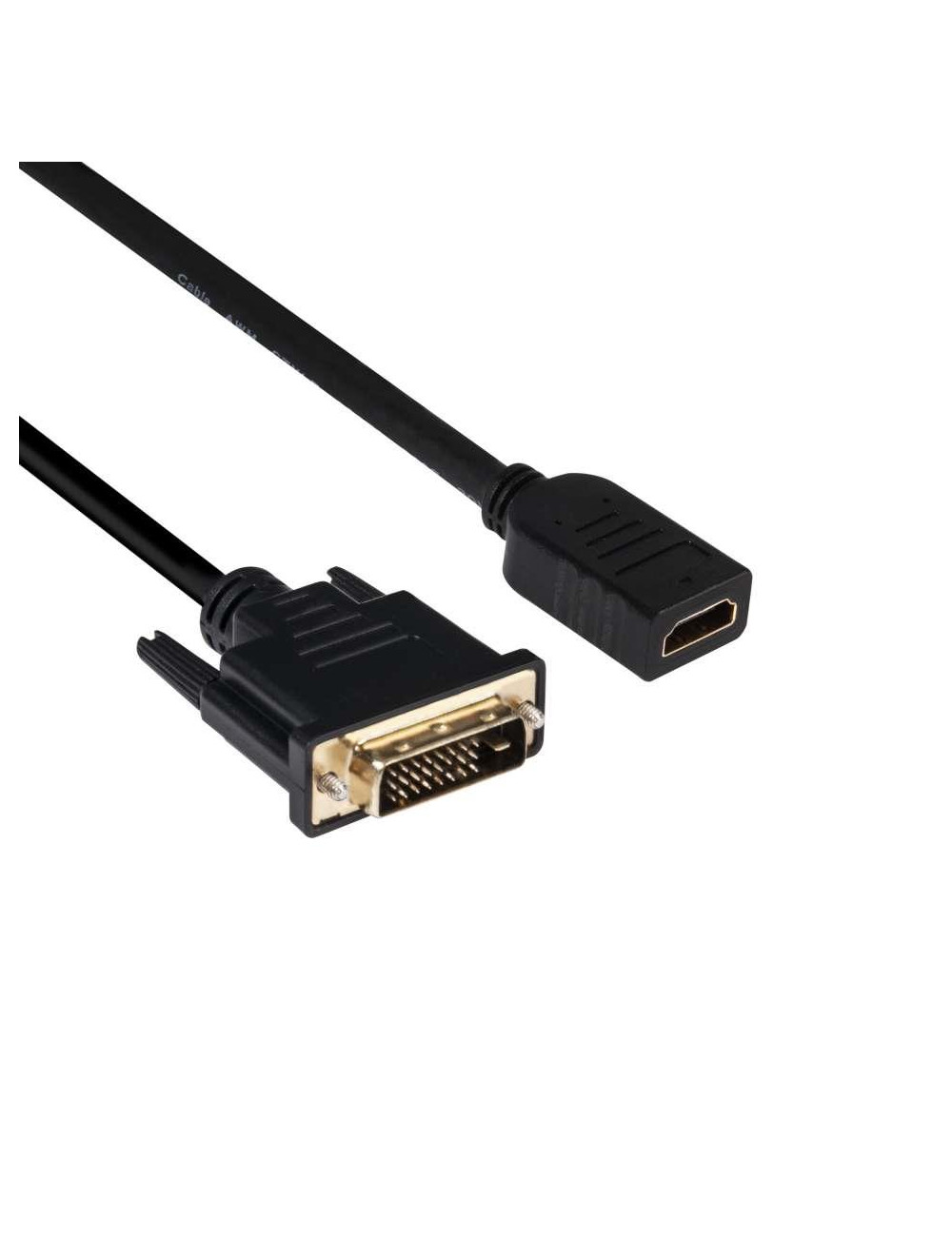 CABLE DVI-D TO HDMI 2M/M/F CAC-1211 CLUB3D