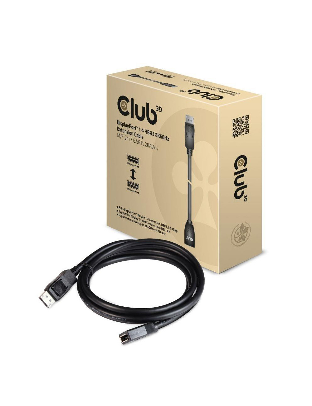 CABLE DP TO DP 2M/M/F CAC-1022 CLUB3D