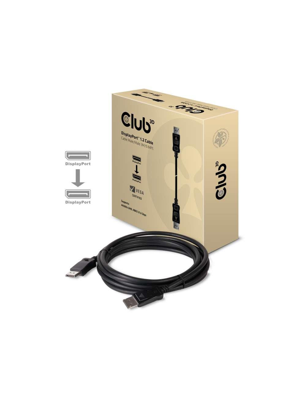 CABLE DP TO DP 3M/M/M CAC-1064 CLUB3D