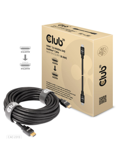 CABLE HDMI TO HDMI 10M/M/M CAC-2313 CLUB3D