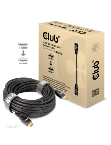 CABLE HDMI 15M/M/M CAC-2314 CLUB3D
