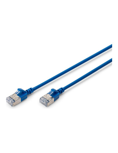 Digitus CAT 6A F-FTP Slim Patch Cable, 0.5 m | DK-1632-A-005S-B | Blue