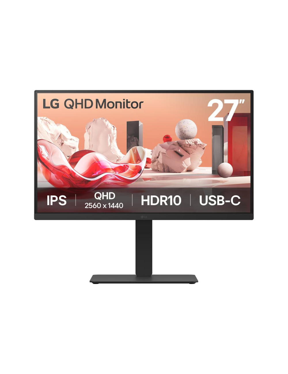 LG 27BA75QB-B | 27 " | IPS | 16:9 | 100 Hz | 5 ms | 2560 x 1440 pixels | 280 cd/m | HDMI ports quantity 1 | Black