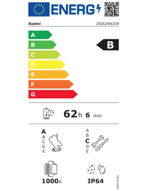 Xiaomi Redmi 15 (Titan Gray) Dual SIM 6.9" IPS LCD 1080x2340/2.3GHz&2.0GHz/128GB/4GB RAM/Android15/5G,MZB0L91EU | Xiaomi