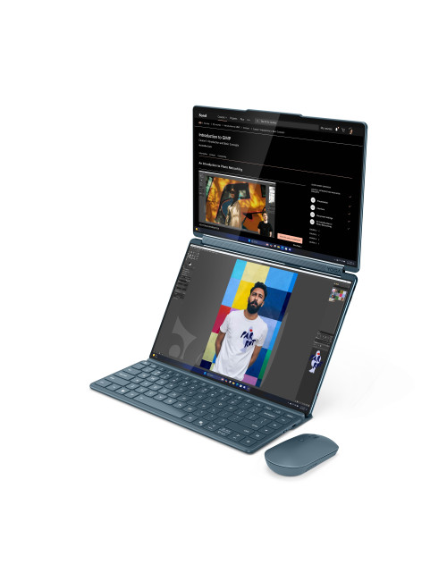 Lenovo Yoga Book 9 14IAH10 | Tidal Teal | 2x14 " | OLED | Touchscreen | 2.8K WQXGA+ | 2880 x 1800 pixels | Glossy | Intel Core U