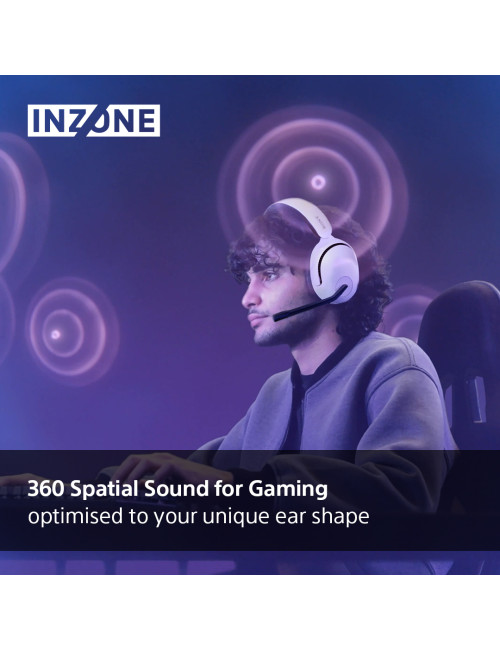 Sony Gaming Headset | INZONE H5 | Wireless | Over-Ear | Microphone | Wireless | White