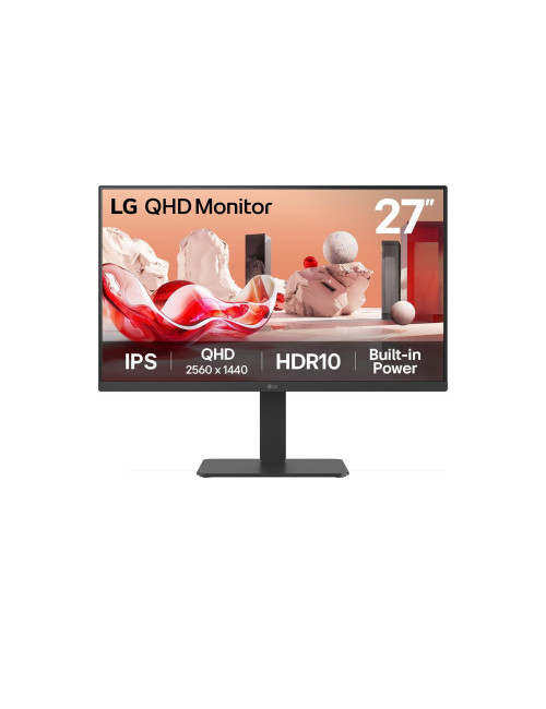 LCD Monitor|LG|27 "|2560 x 1440 pixels|Quad HD|Native aspect ratio 16:9|LCD|Flat|27BA54QB-B