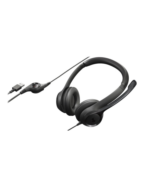 Logitech | Computer headset | H390 | Built-in microphone | USB Type-A | Black