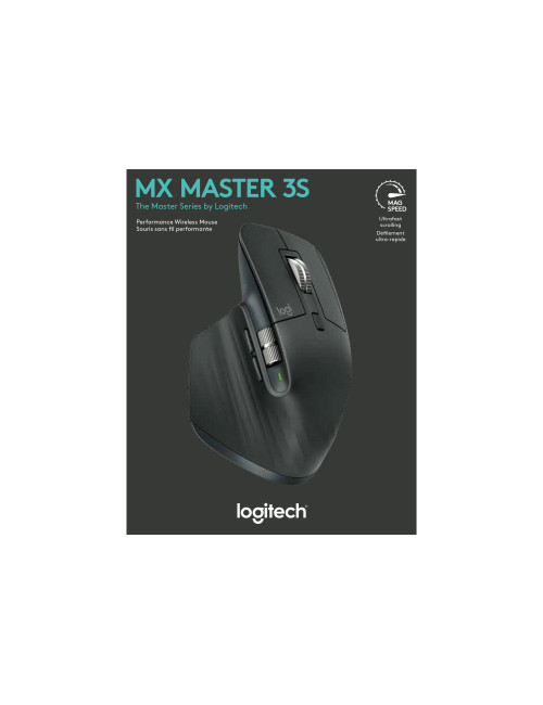 Logitech MX MASTER 3S Wireless Mouse, Graphite | Logitech