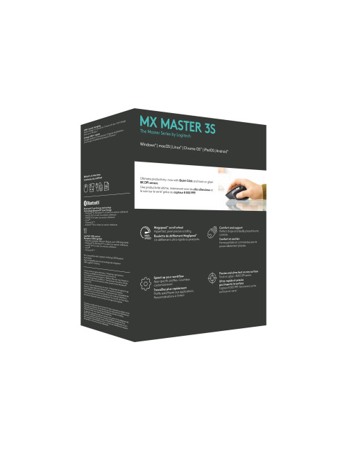 Logitech MX MASTER 3S Wireless Mouse, Graphite | Logitech